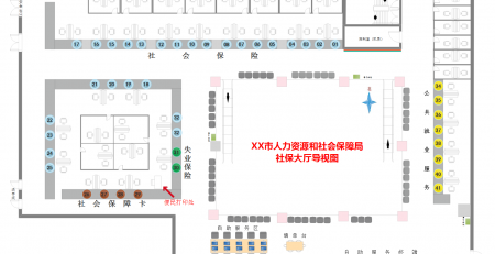 必一BSports政务大厅平面图